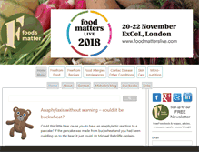 Tablet Screenshot of foodsmatter.com